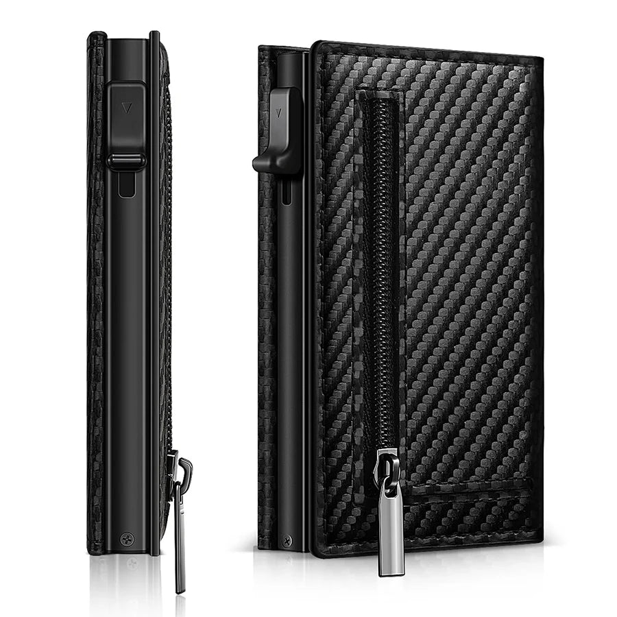 Eloy Men's Carbon Fiber Smart AirTag Wallet