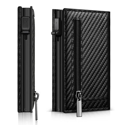 Eloy Men's Carbon Fiber Smart AirTag Wallet